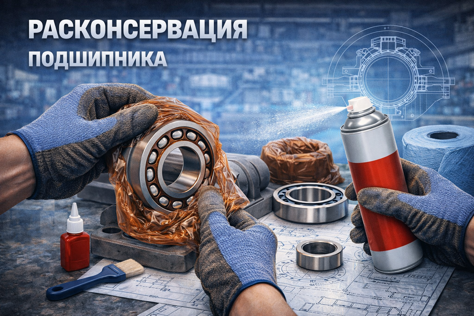 Расконсервация подшипника
